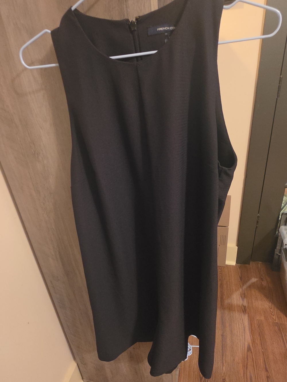 French Connection Black Sleeveless Jumpsuit Romper